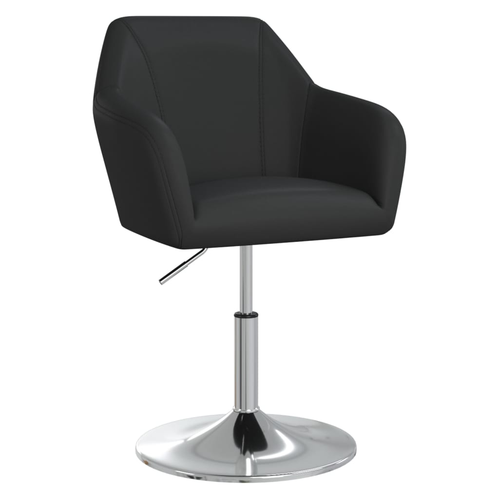 vidaXL Eetkamerstoelen 2 st kunstleer zwart