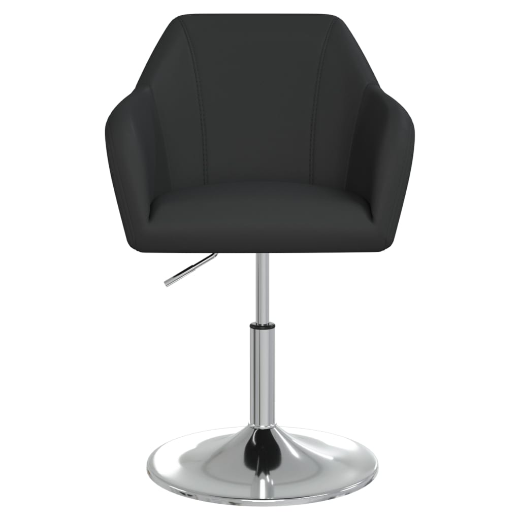 vidaXL Eetkamerstoelen 2 st kunstleer zwart