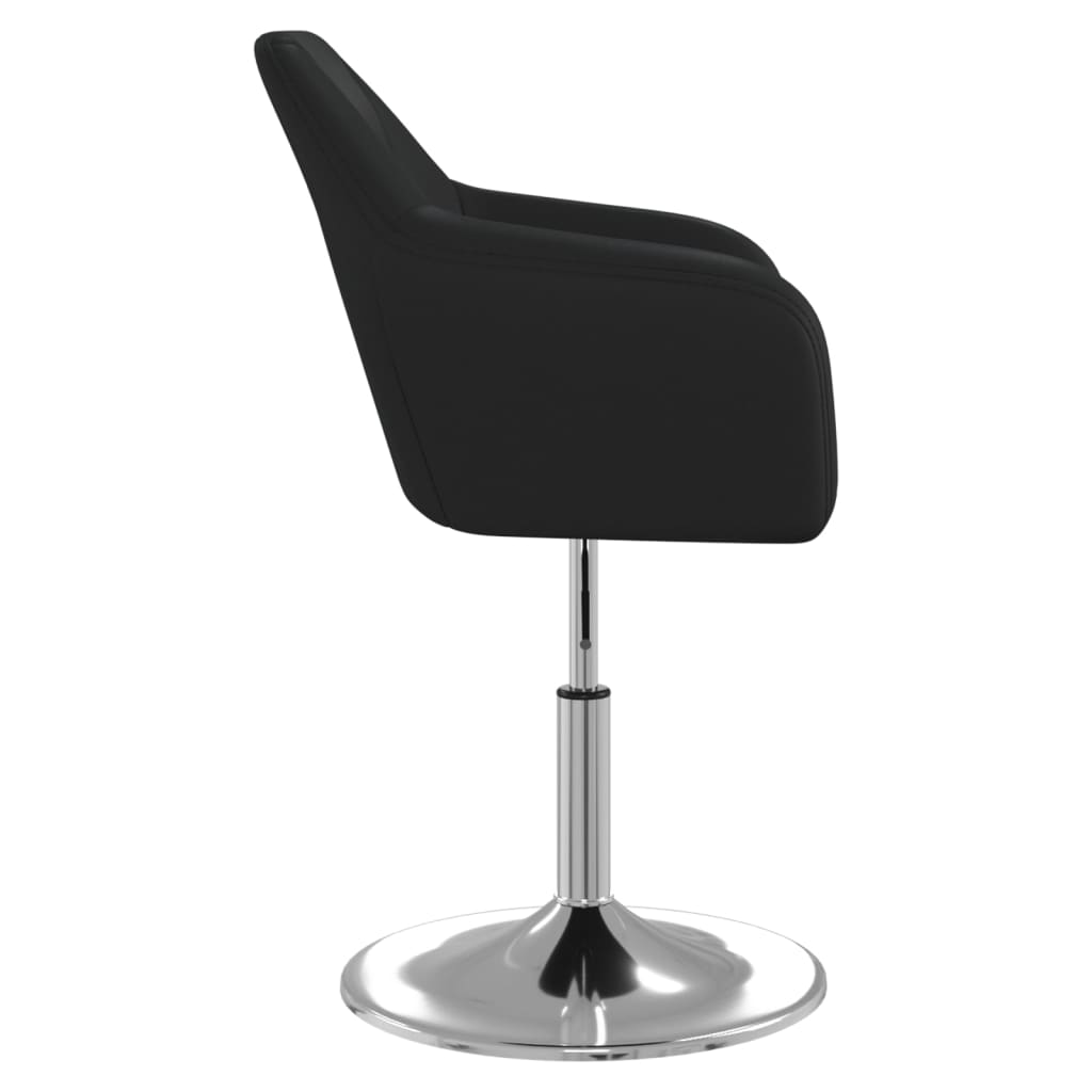 vidaXL Eetkamerstoelen 2 st kunstleer zwart