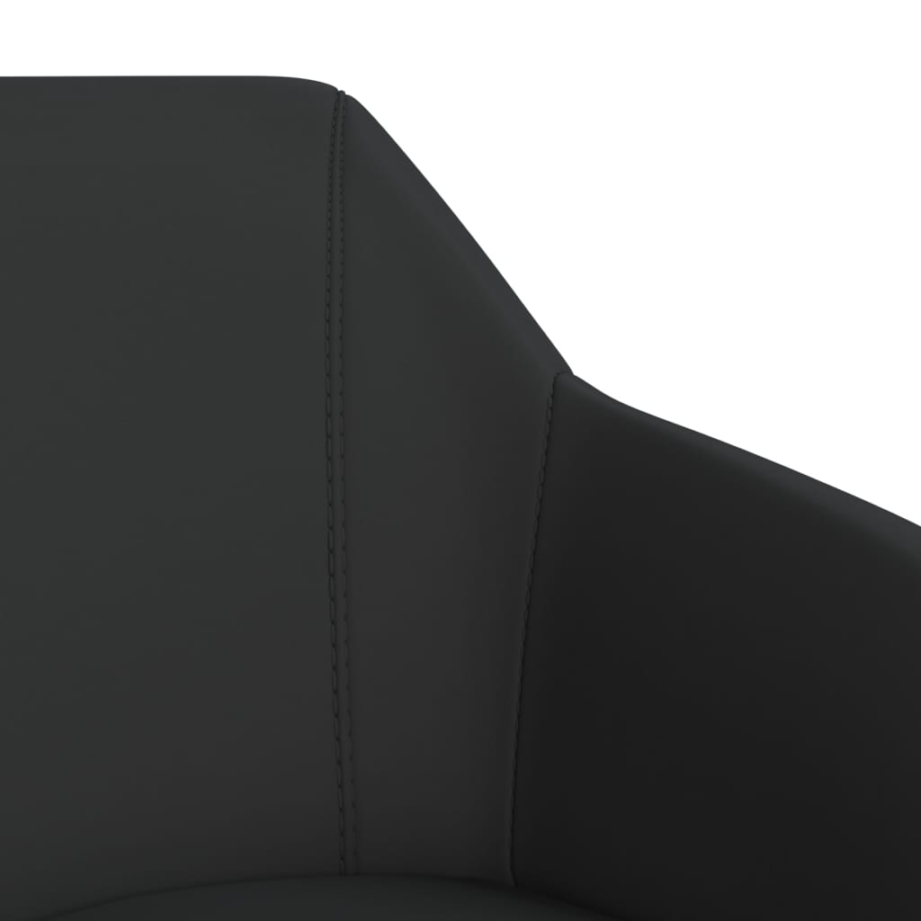 vidaXL Eetkamerstoelen 2 st kunstleer zwart