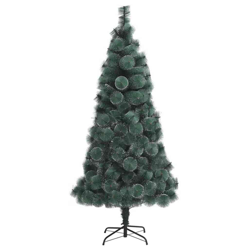 vidaXL Kunstmatige Kerstboom LED & Ballenset Groen 150 cm PET