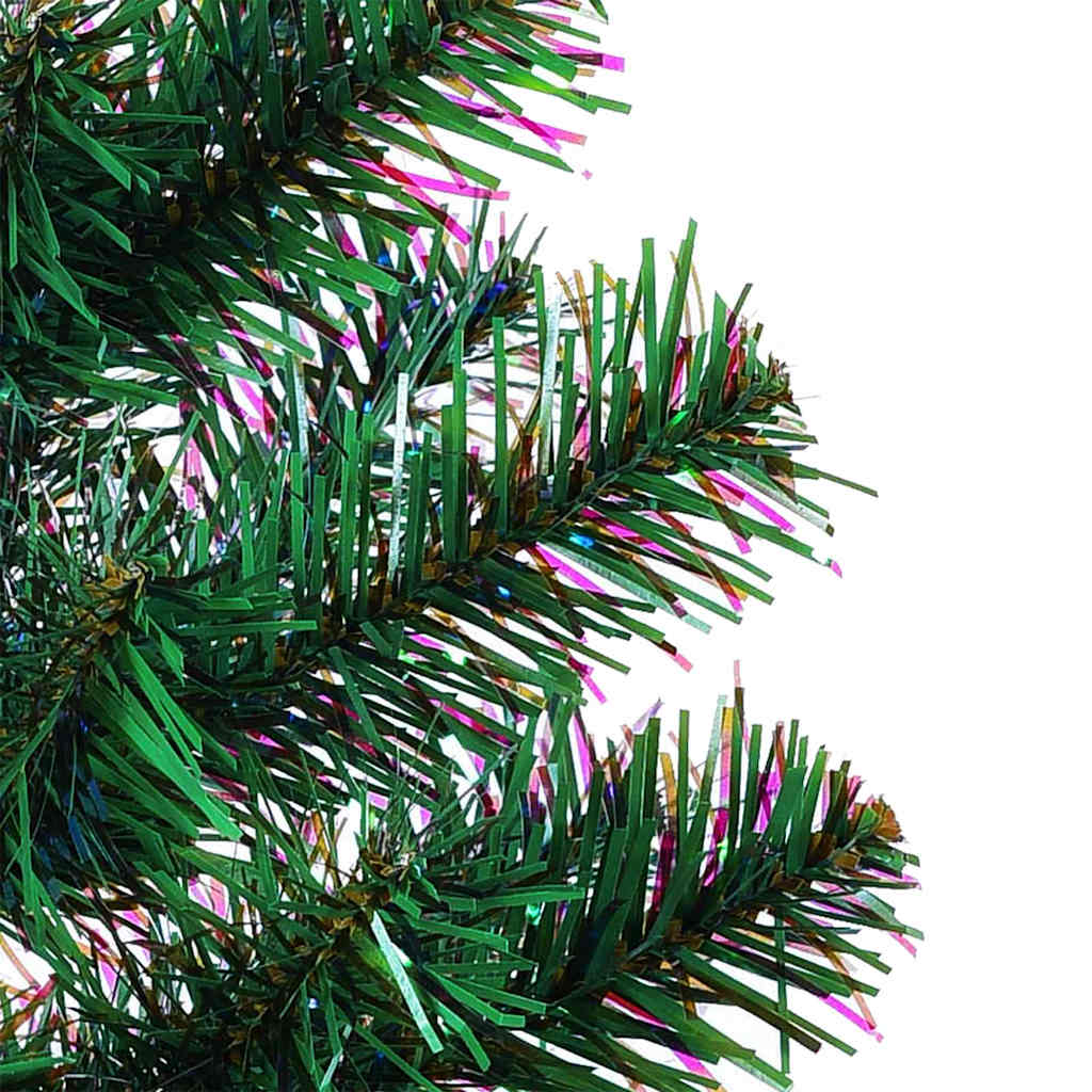 vidaXL Kunstkerstboom met decoratieve touwlichten Groen 240 cm PVC