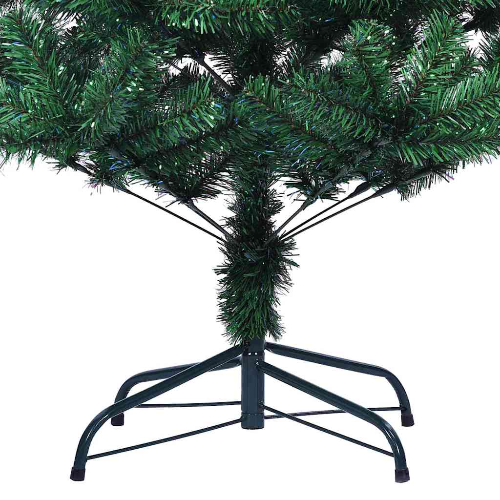 vidaXL Kunstkerstboom met decoratieve touwlichten Groen 240 cm PVC