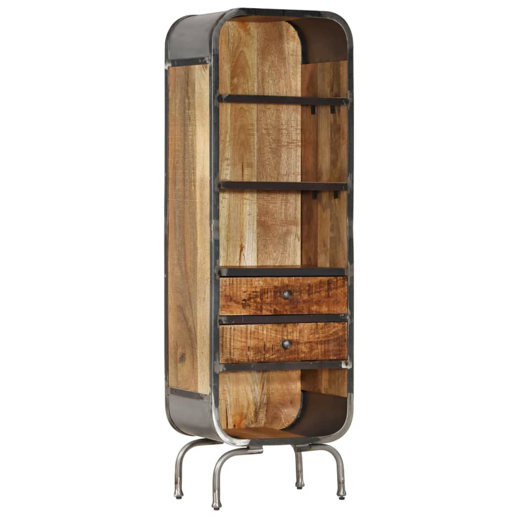 vidaXL Hoge kast 40x30x126 cm massief mangohout