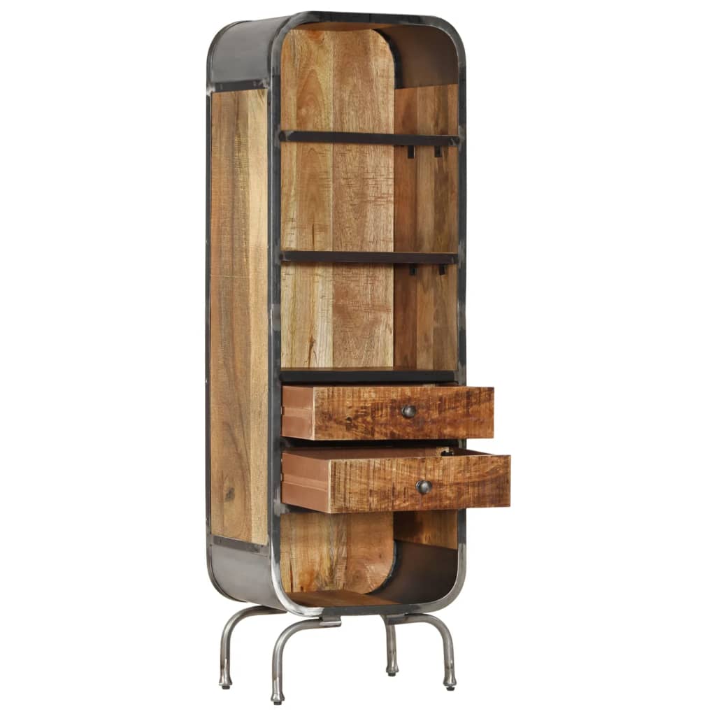 vidaXL Hoge kast 40x30x126 cm massief mangohout