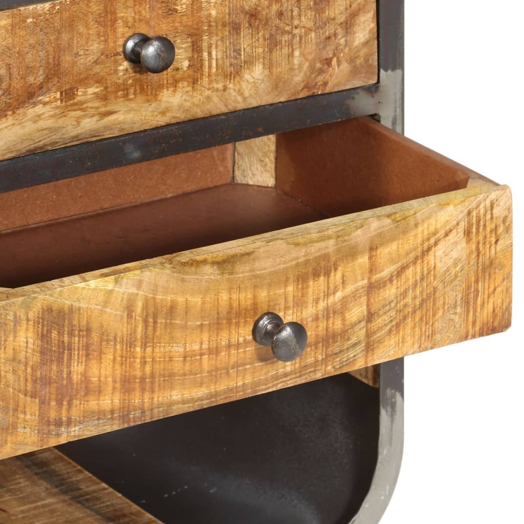 vidaXL Hoge kast 40x30x126 cm massief mangohout
