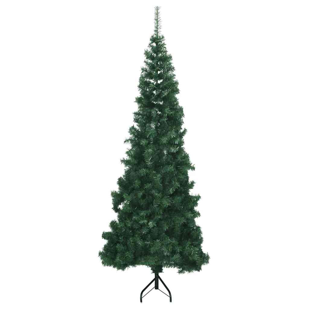 vidaXL Hoek Kunstkerstboom met 150 LED Groen 150 cm PVC en Metaal