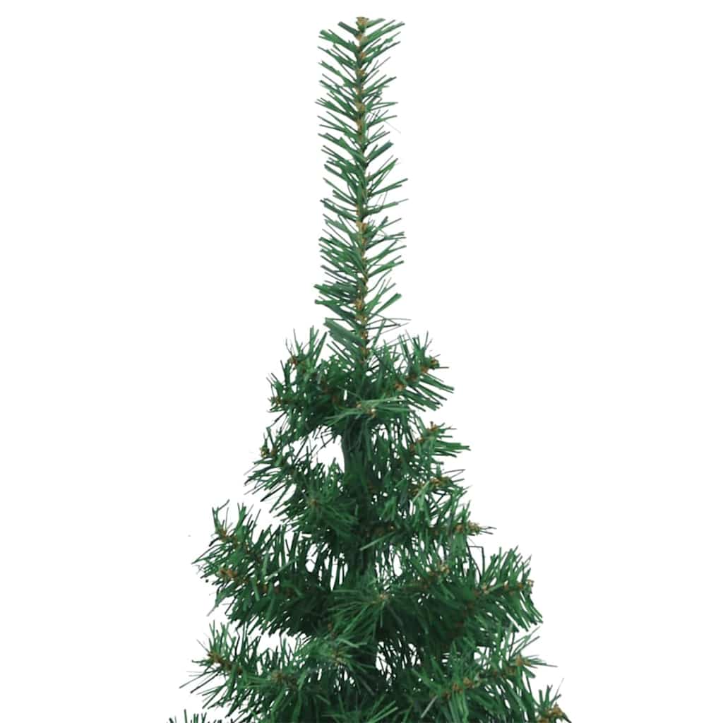 vidaXL Hoek Kunstkerstboom met 150 LED Groen 150 cm PVC en Metaal