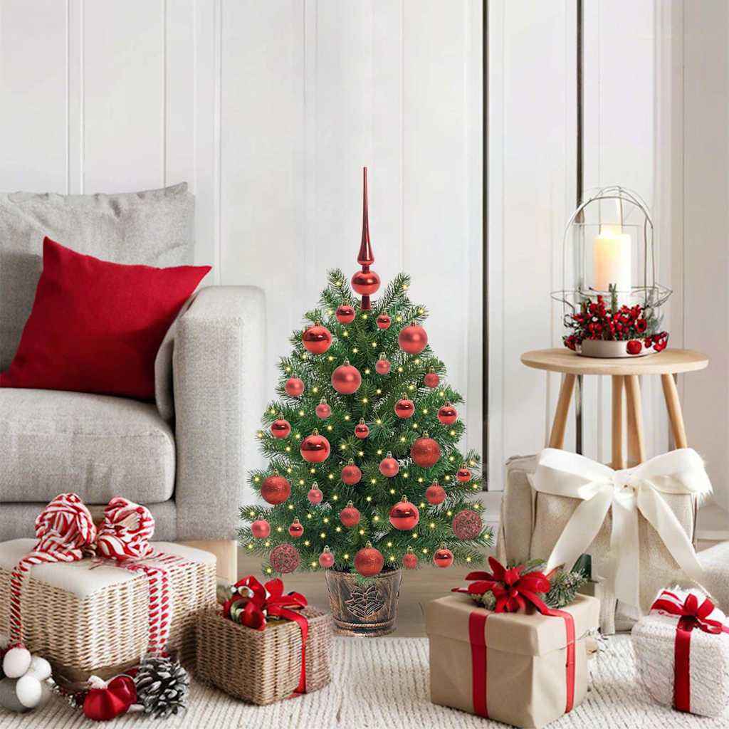 vidaXL Kunstkerstboom met 150 LED met standaard Groen 65 cm PE en PVC