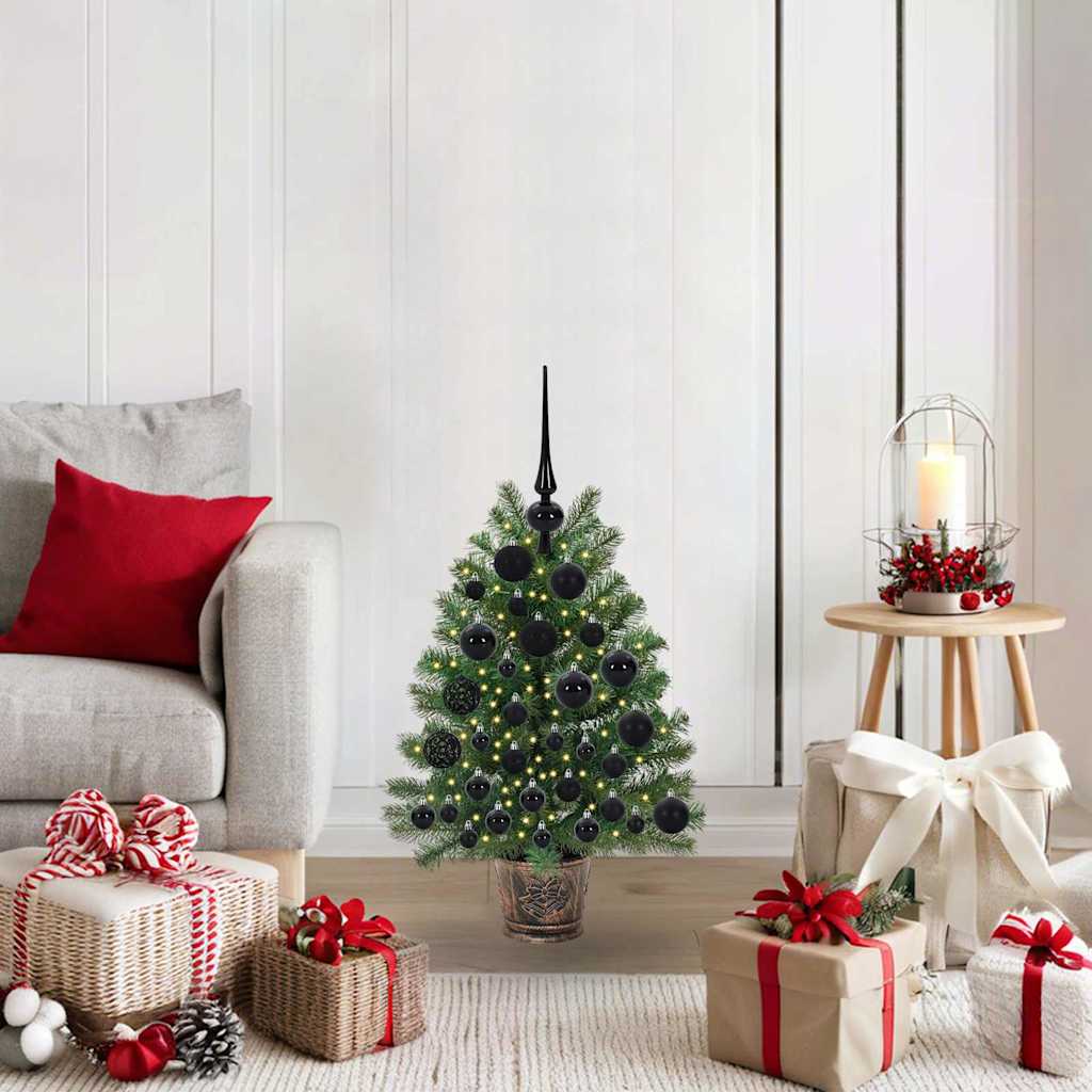 vidaXL Kunstkerstboom met 150 LED met standaard Groen 65 cm PE en PVC