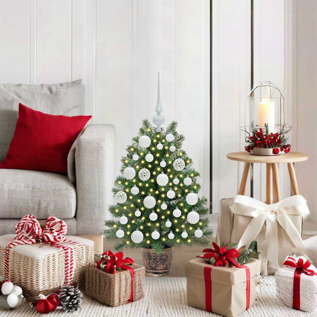 vidaXL Kunstkerstboom met 150 LED met standaard Groen 65 cm PE en PVC
