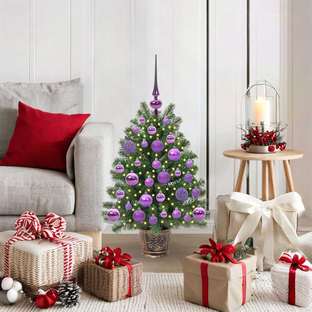 vidaXL Kunstkerstboom met 150 LED met standaard Groen 65 cm PE en PVC