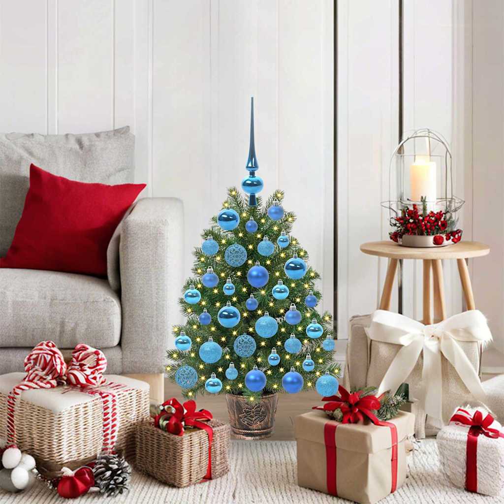 vidaXL Kunstkerstboom met 150 LED met standaard Groen 65 cm PE en PVC