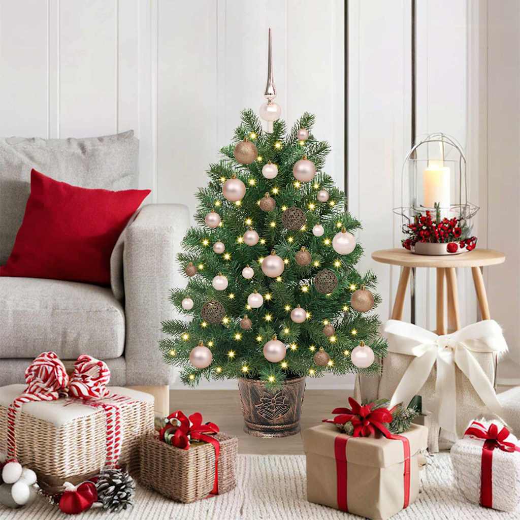 vidaXL Kunstkerstboom met 150 LED met standaard Groen 65 cm PE en PVC