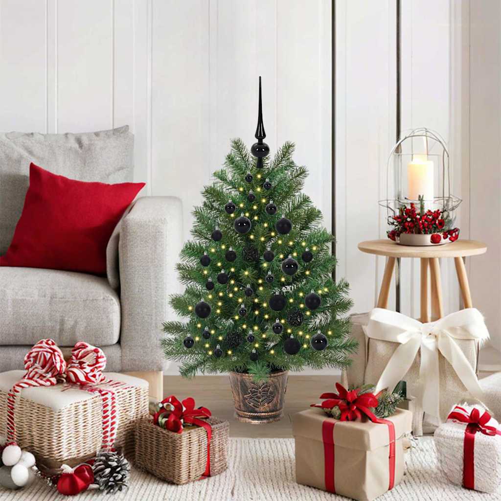 vidaXL Kunstkerstboom met 150 LED met standaard Groen 65 cm PE en PVC