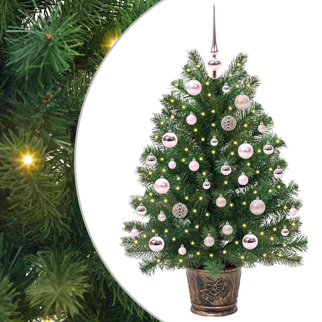 vidaXL Kunstkerstboom met 150 LED met standaard Groen 65 cm PE en PVC