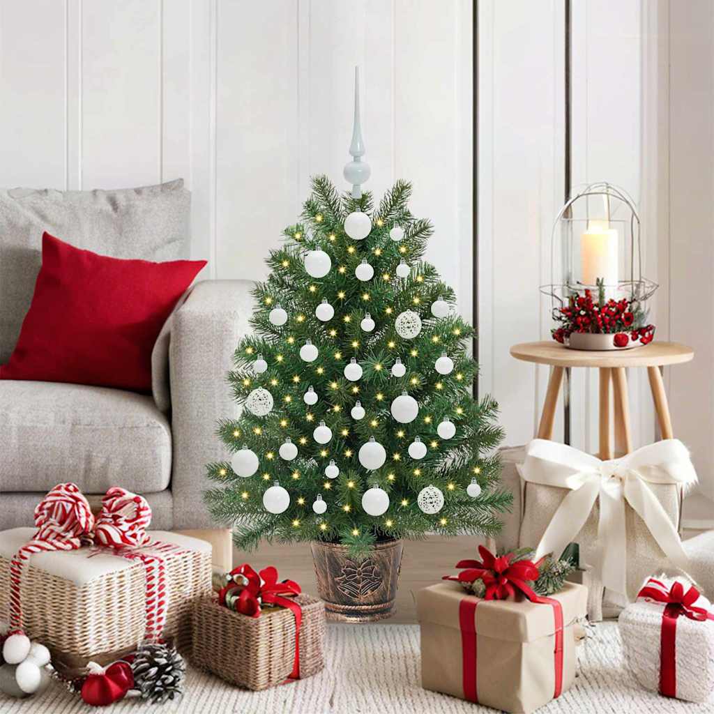 vidaXL Kunstkerstboom met 150 LED met standaard Groen 65 cm PE en PVC
