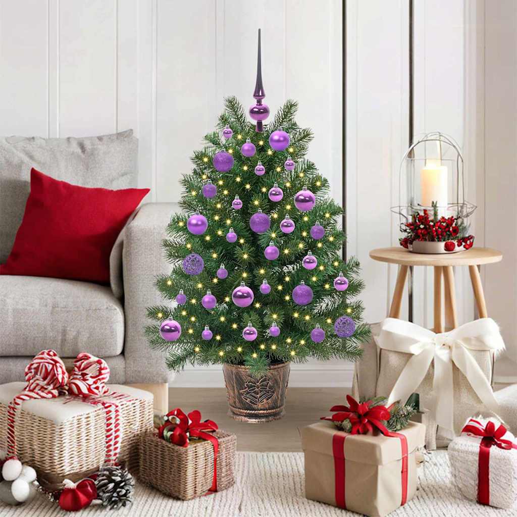 vidaXL Kunstkerstboom met 150 LED met standaard Groen 65 cm PE en PVC