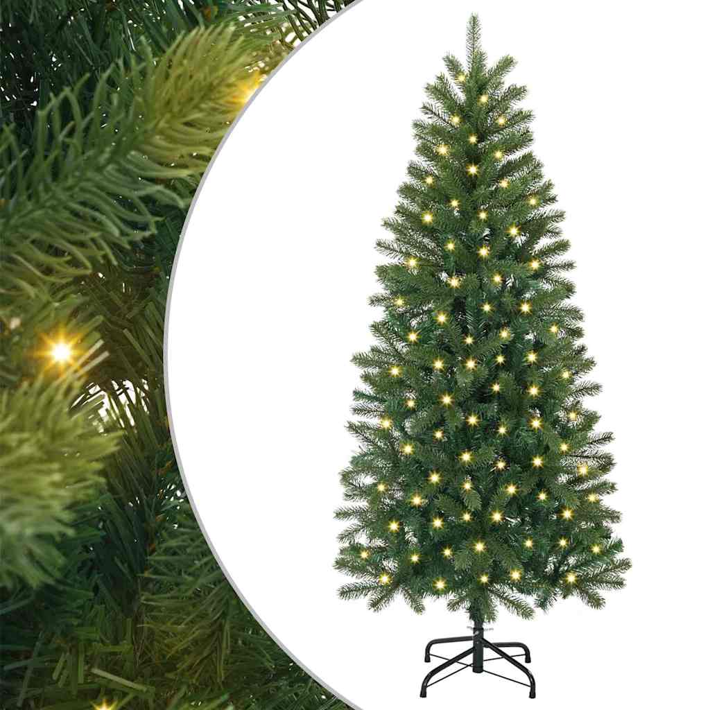 vidaXL Kunstkerstboom met 150 LED met standaard Groen 65 cm PE en PVC