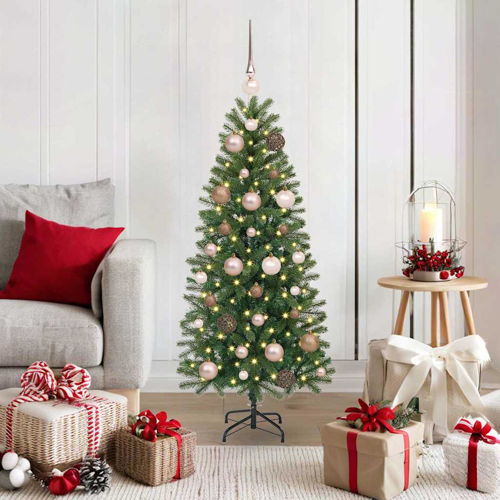 vidaXL Kunstkerstboom met 150 LED met standaard Groen 65 cm PE en PVC