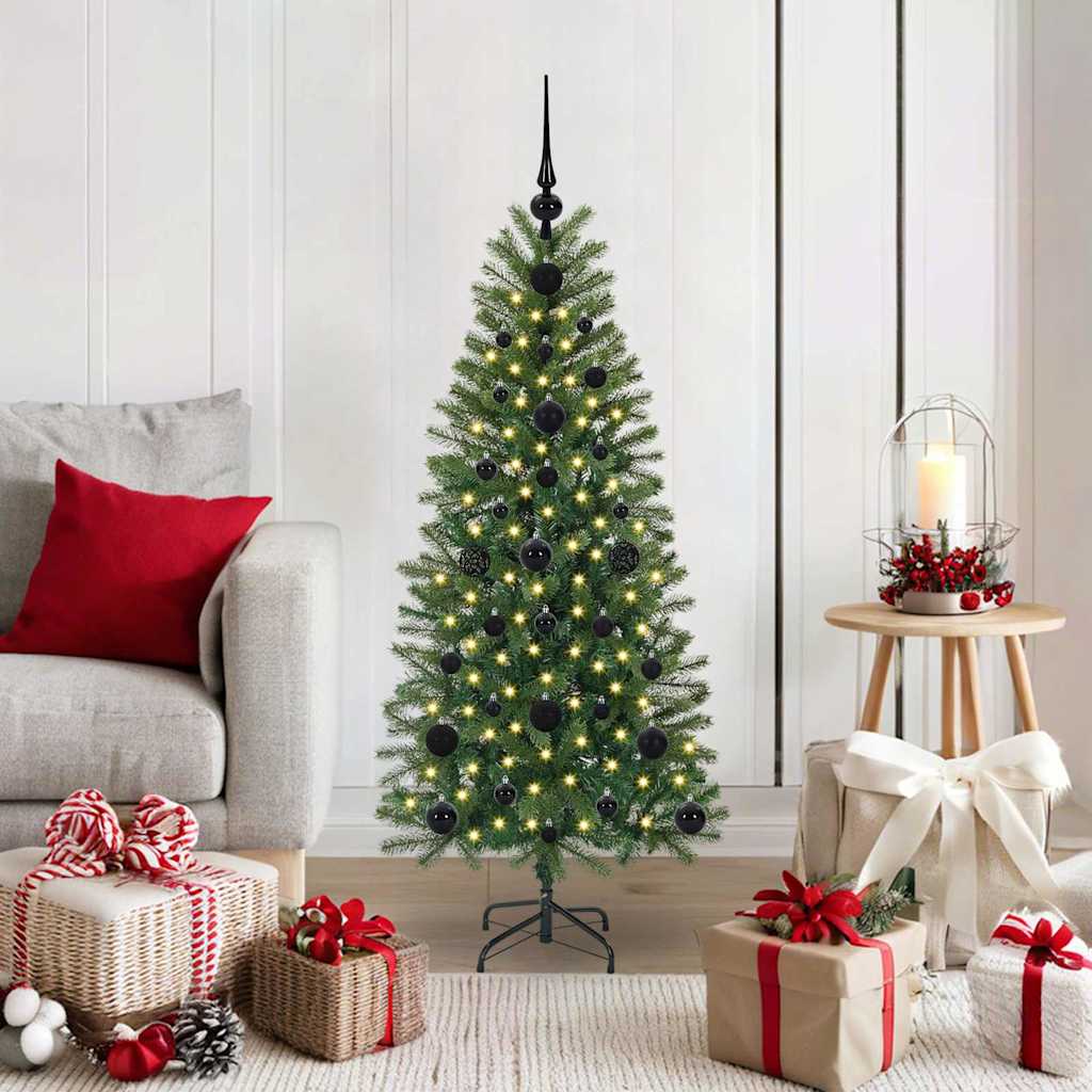 vidaXL Kunstkerstboom met 150 LED met standaard Groen 65 cm PE en PVC