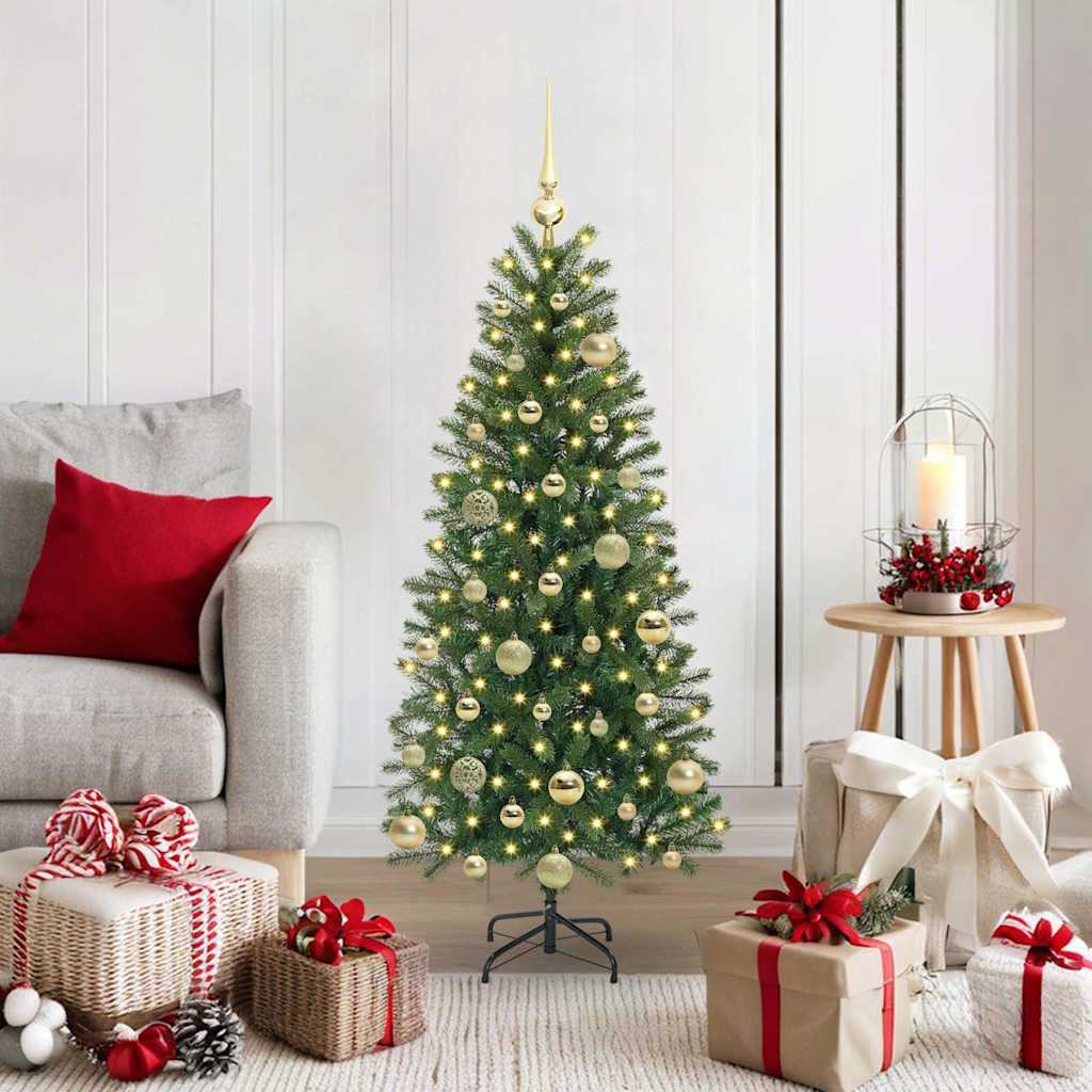 vidaXL Kunstkerstboom met 150 LED met standaard Groen 65 cm PE en PVC