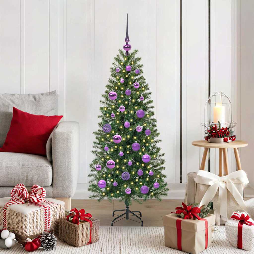 vidaXL Kunstkerstboom met 150 LED met standaard Groen 65 cm PE en PVC