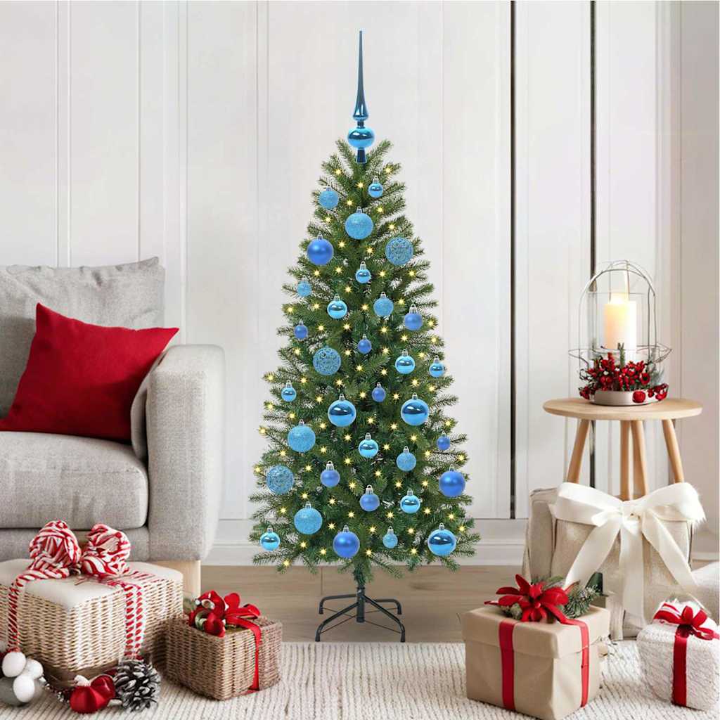 vidaXL Kunstkerstboom met 150 LED met standaard Groen 65 cm PE en PVC