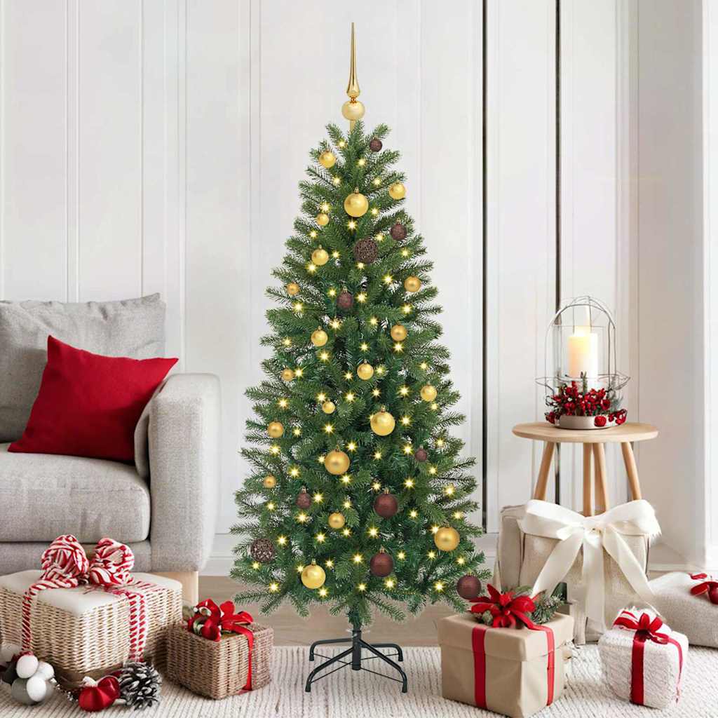 vidaXL Kunstkerstboom met 150 LED met standaard Groen 65 cm PE en PVC