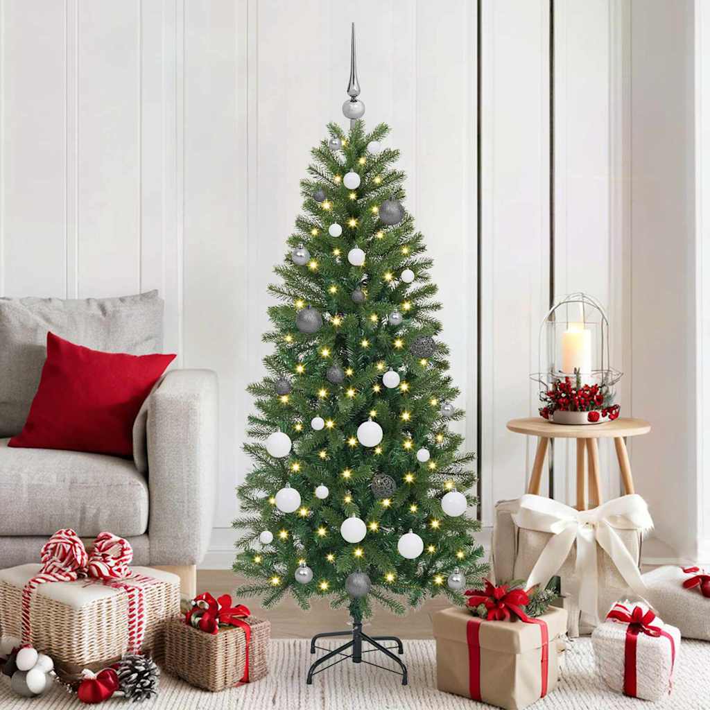 vidaXL Kunstkerstboom met 150 LED met standaard Groen 65 cm PE en PVC