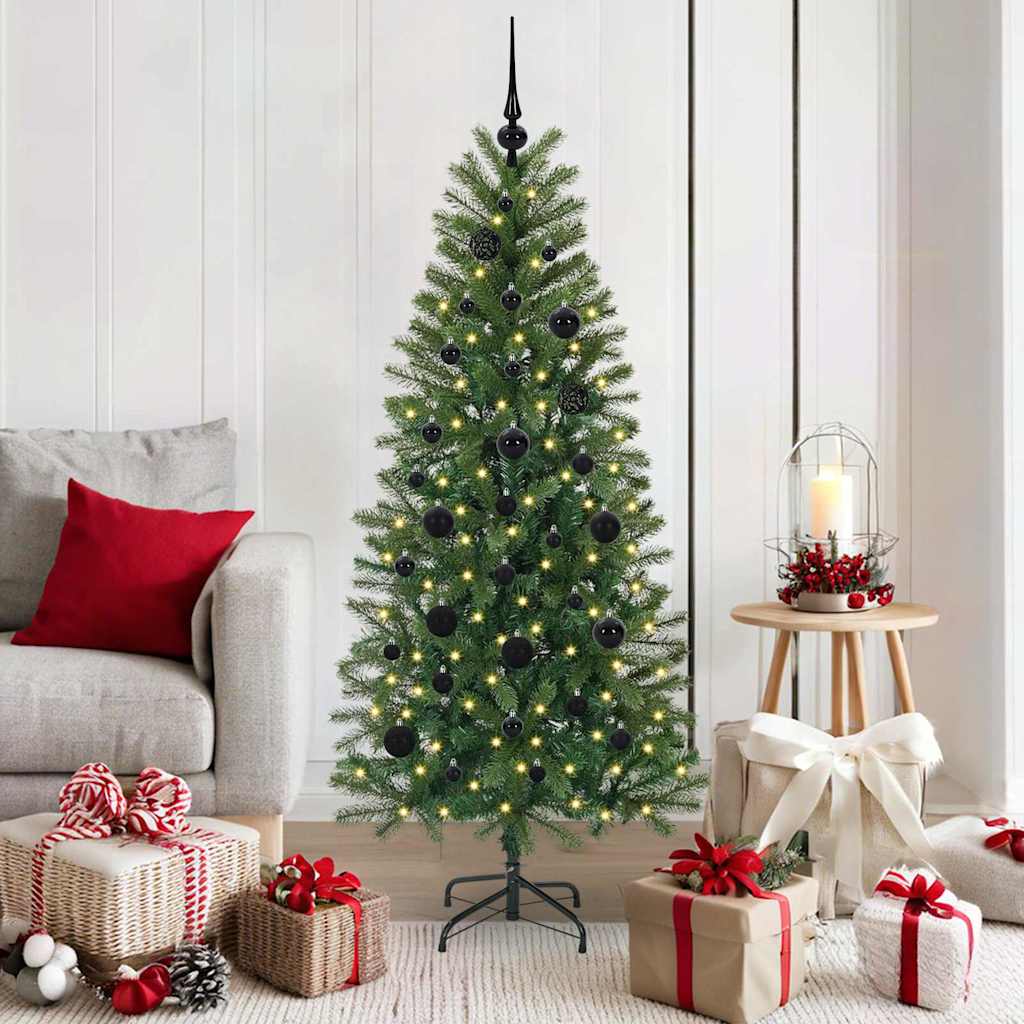 vidaXL Kunstkerstboom met 150 LED met standaard Groen 65 cm PE en PVC