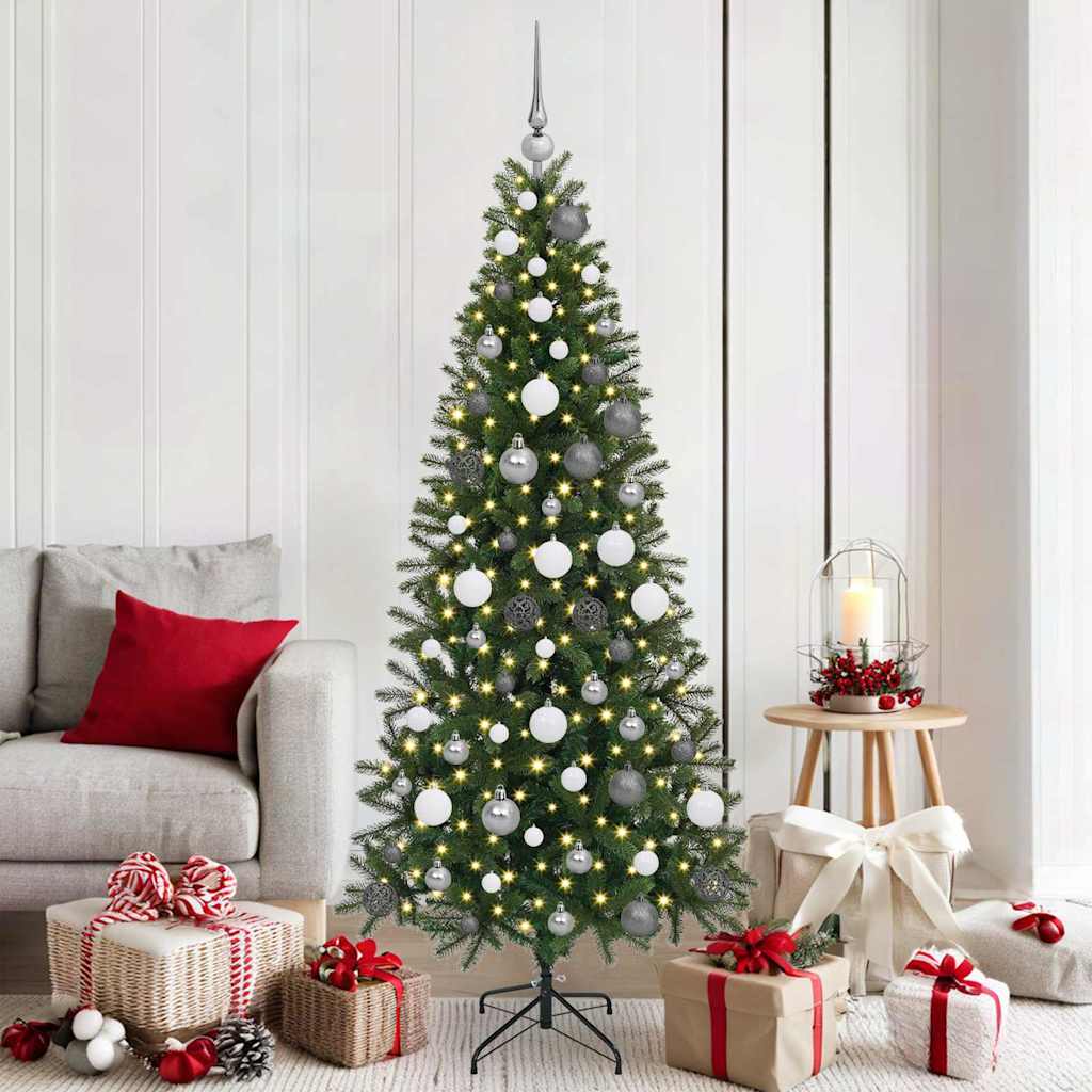 vidaXL Kunstkerstboom met 150 LED met standaard Groen 65 cm PE en PVC