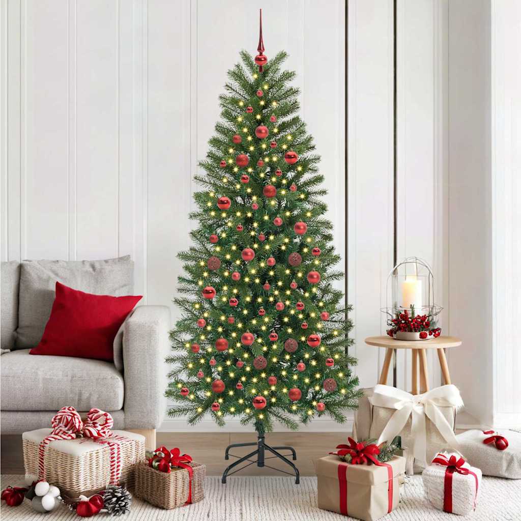 vidaXL Kunstkerstboom met 150 LED met standaard Groen 65 cm PE en PVC