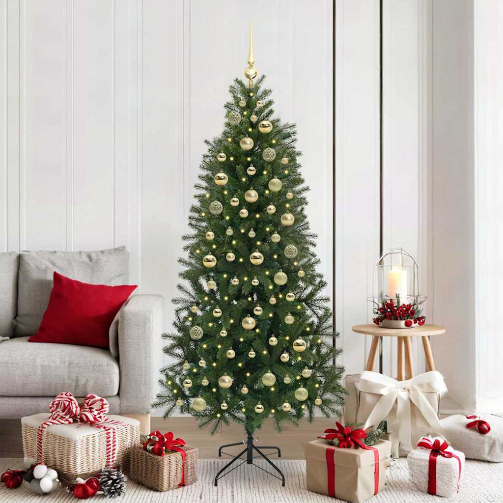 vidaXL Kunstkerstboom met 150 LED met standaard Groen 65 cm PE en PVC