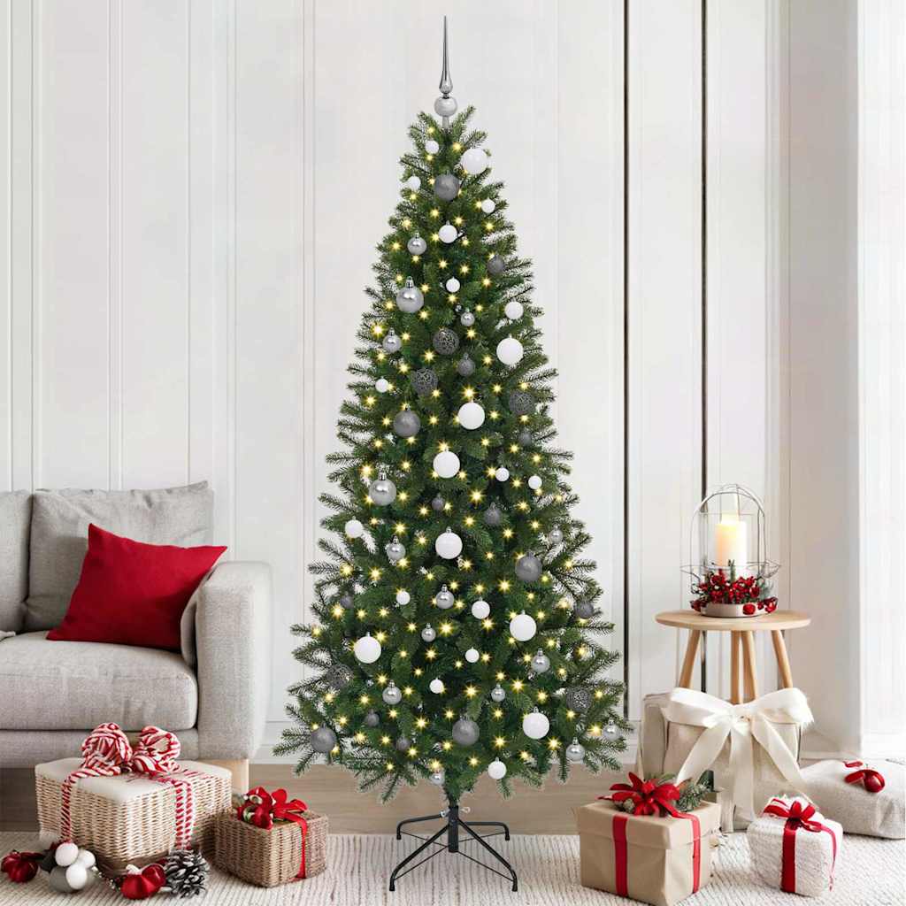 vidaXL Kunstkerstboom met 150 LED met standaard Groen 65 cm PE en PVC
