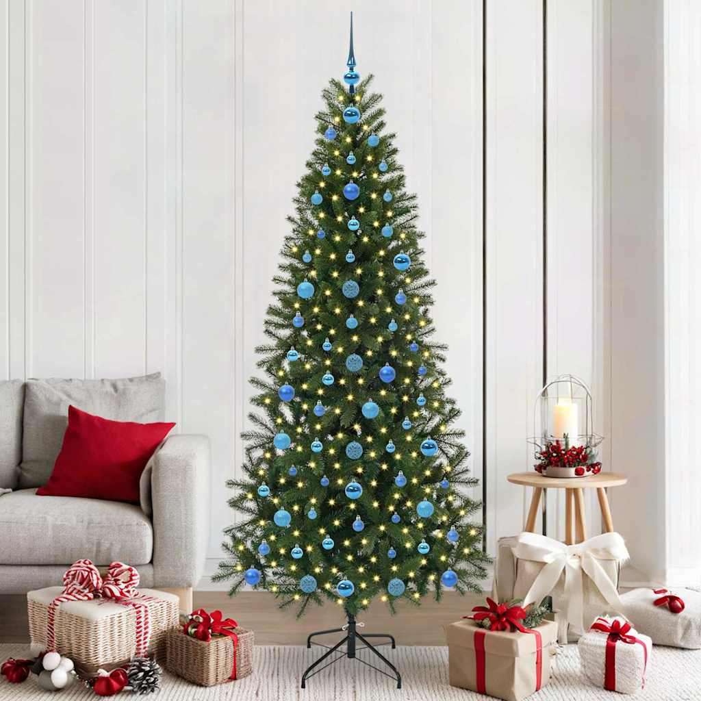 vidaXL Kunstkerstboom met 150 LED met standaard Groen 65 cm PE en PVC