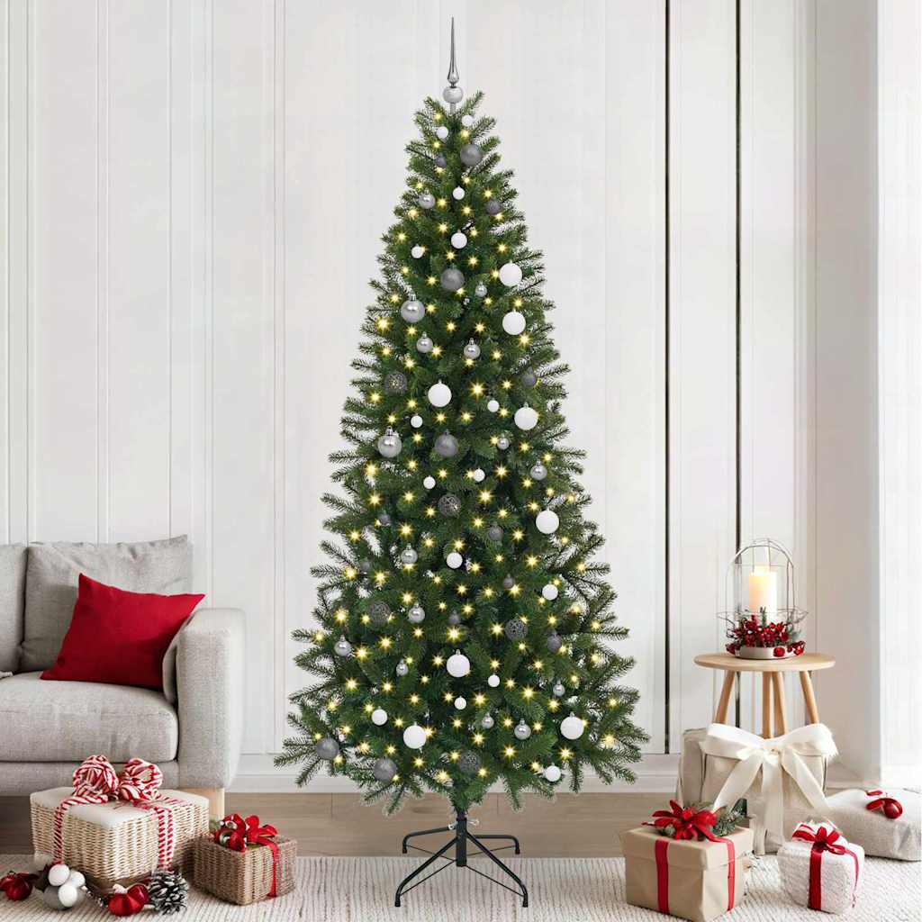 vidaXL Kunstkerstboom met 150 LED met standaard Groen 65 cm PE en PVC