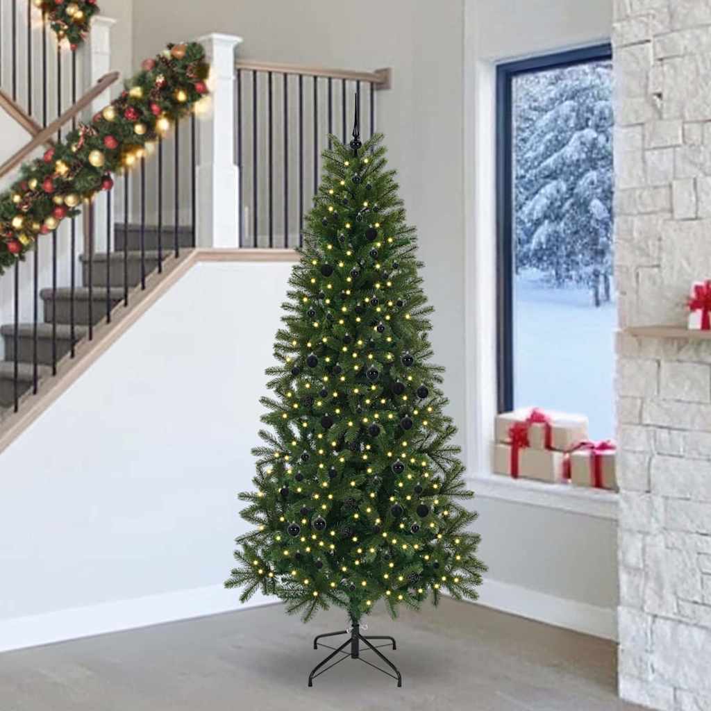 vidaXL Kunstkerstboom met 150 LED met standaard Groen 65 cm PE en PVC