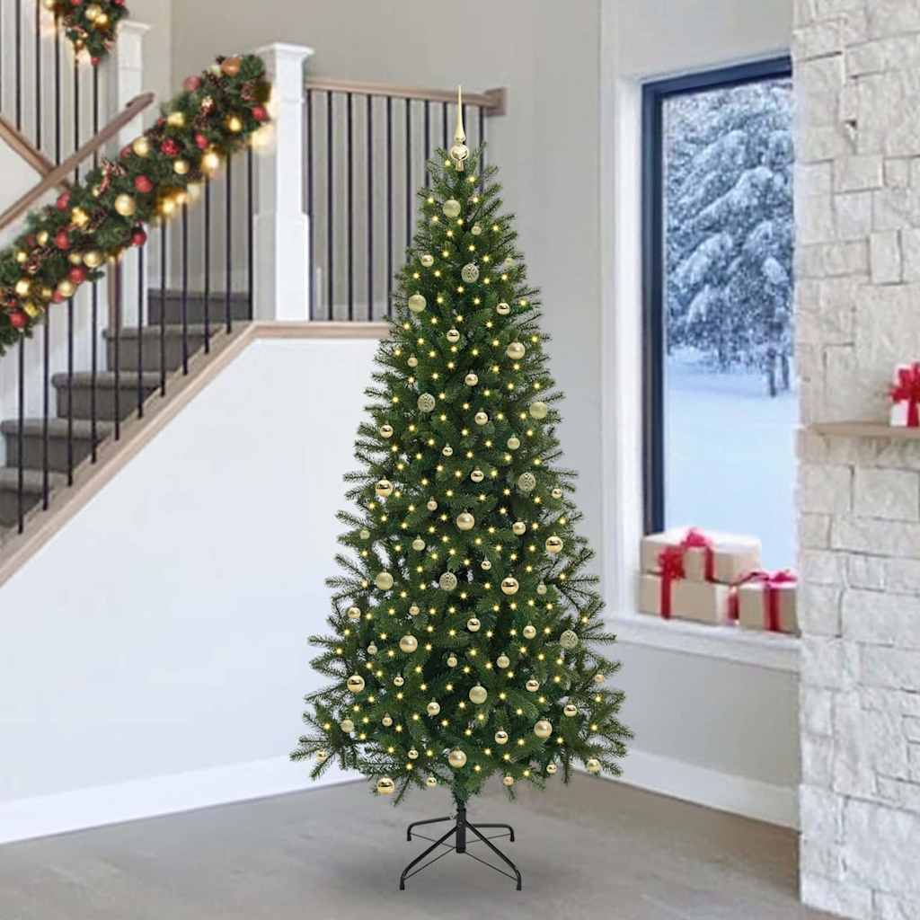 vidaXL Kunstkerstboom met 150 LED met standaard Groen 65 cm PE en PVC