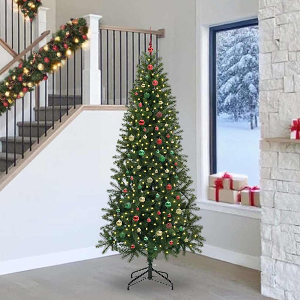 vidaXL Kunstkerstboom met 150 LED met standaard Groen 65 cm PE en PVC