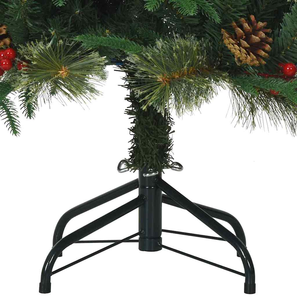 vidaXL Kunstmatige Inklapbare Kerstboom Groen 120 cm PE en PVC