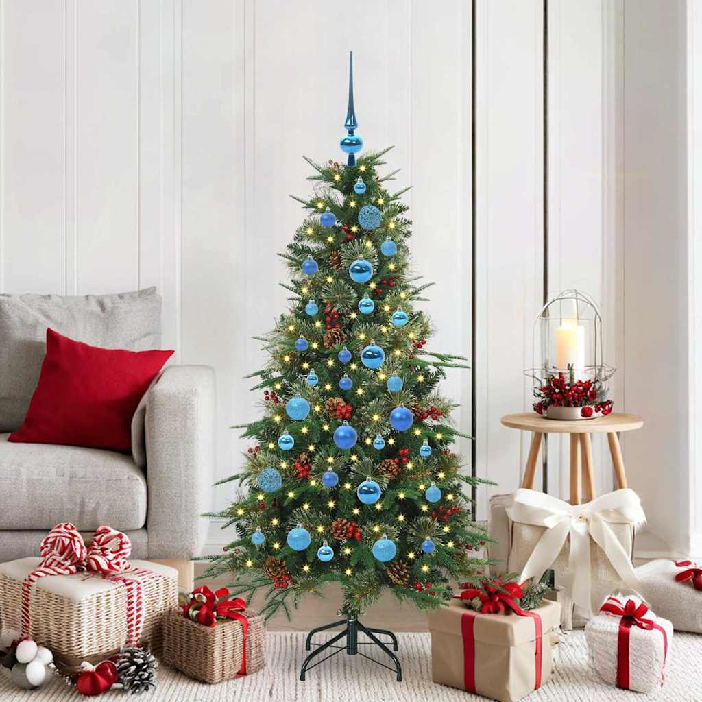 vidaXL Kunstmatige Inklapbare Kerstboom Groen 120 cm PE en PVC