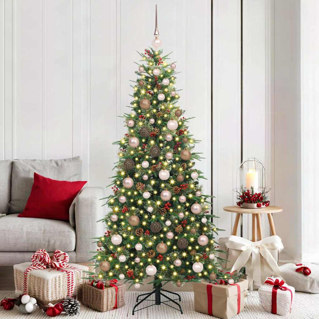vidaXL Kunstmatige Inklapbare Kerstboom Groen 120 cm PE en PVC