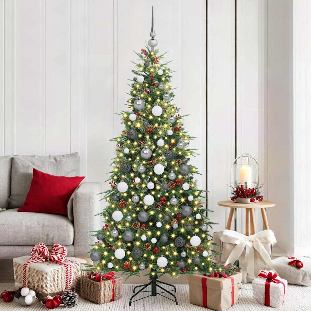 vidaXL Kunstmatige Inklapbare Kerstboom Groen 120 cm PE en PVC
