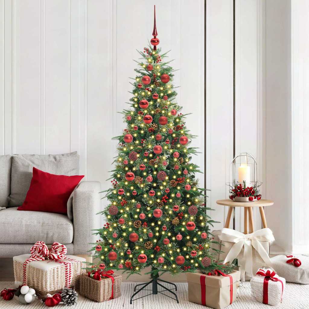 vidaXL Kunstmatige Inklapbare Kerstboom Groen 120 cm PE en PVC