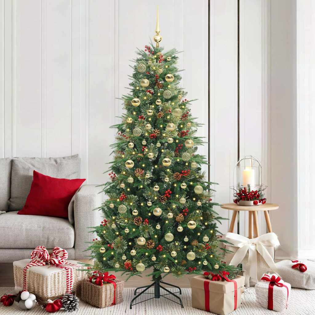 vidaXL Kunstmatige Inklapbare Kerstboom Groen 120 cm PE en PVC