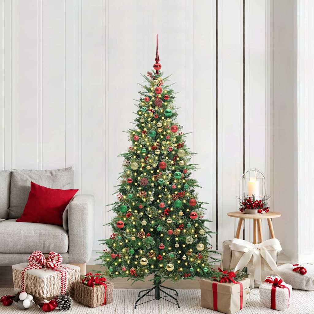 vidaXL Kunstmatige Inklapbare Kerstboom Groen 120 cm PE en PVC