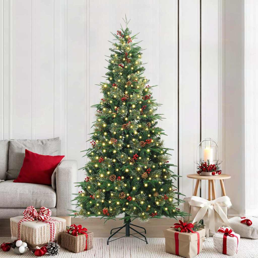 vidaXL Kunstmatige Inklapbare Kerstboom Groen 120 cm PE en PVC
