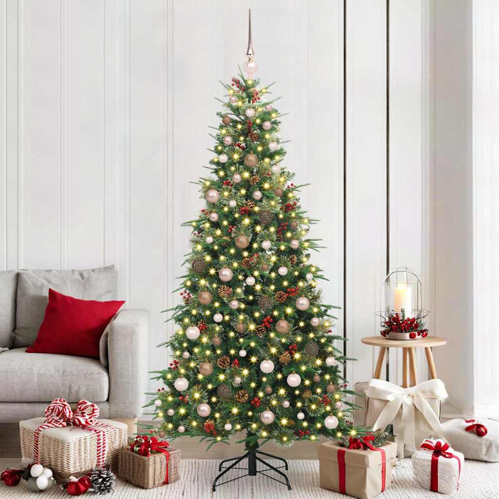 vidaXL Kunstmatige Inklapbare Kerstboom Groen 120 cm PE en PVC