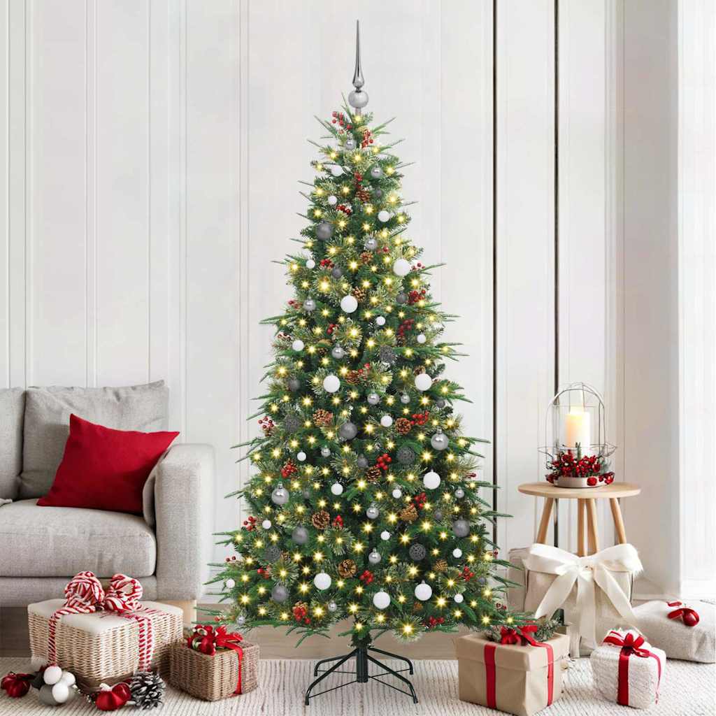 vidaXL Kunstmatige Inklapbare Kerstboom Groen 120 cm PE en PVC